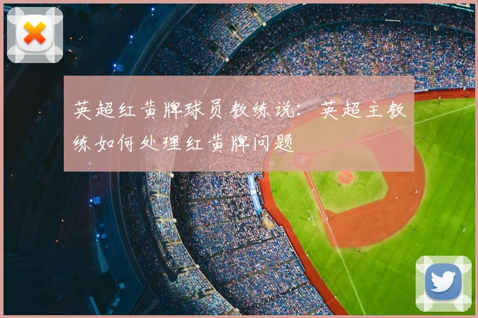 英超红黄牌球员教练说：英超主教练如何处理红黄牌问题